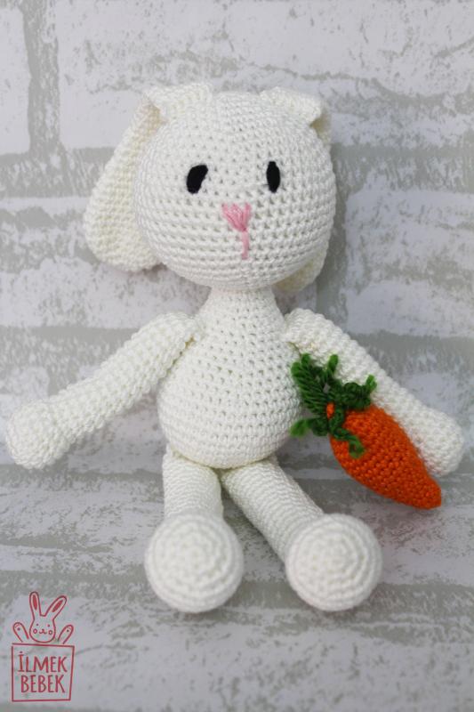 İlmek Bebek Amigurumi El Örgüsü Oyuncak Tavşan Lili