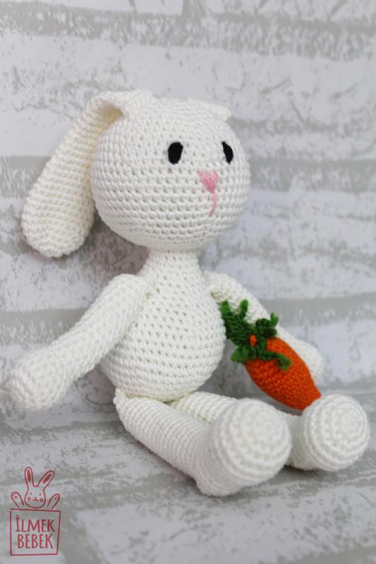 İlmek Bebek Amigurumi El Örgüsü Oyuncak Tavşan Lili