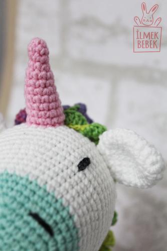 İlmek Bebek Amigurumi El Örgüsü Oyuncak Unicorn 